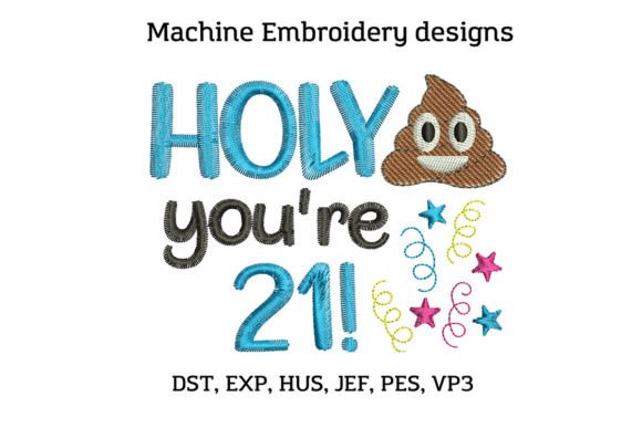 21st Birthday Toilet Paper: A Playful Embroidery Design for Seasonal Projects