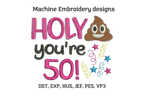 50th Birthday Toilet Paper Embroidery Design Review