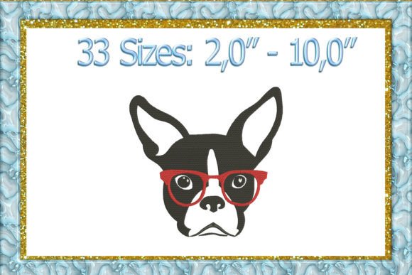 Boston Terrier Glasses: A Seasonal Embroidery Design Review
