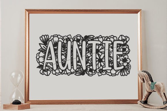 Floral for Auntie: A Heartfelt Embroidery Design for Personalized Gifts