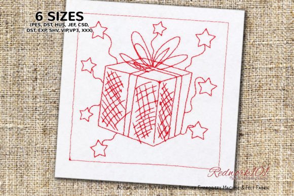 Happy Birthday Gift Box Lineart Design