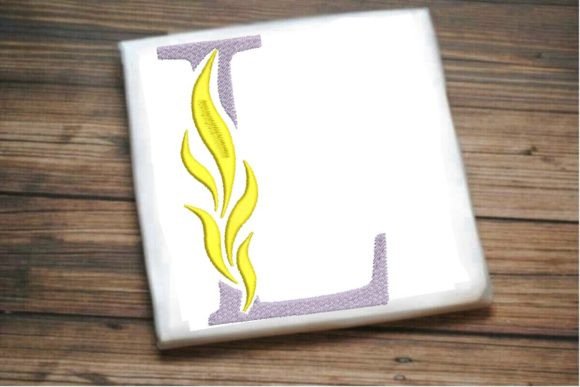 L Letter Beautiful Fire Alphabet