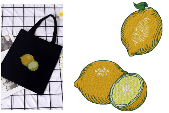 Lemon with Leaf Embroidery Design Review for Handmade Gifts