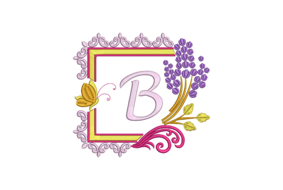 Letter B with Butterfly and Flowers Review for Craft Fair Products