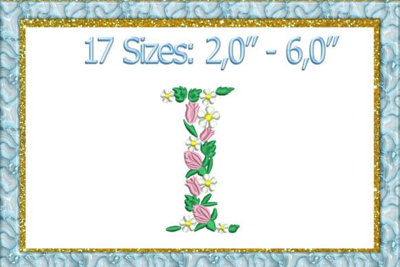 Letter I Monogram Review for Embroidery Projects