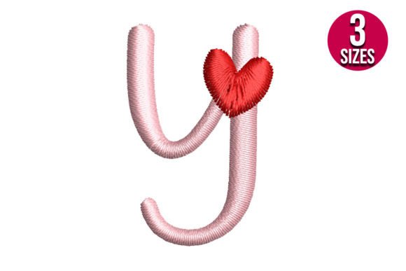 Letter Y with Heart Embroidery Design Review