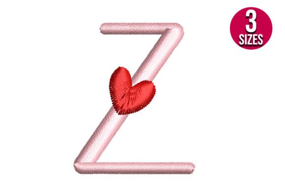 Letter Z with Heart Embroidery Design Review