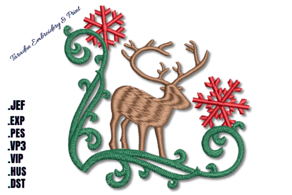 Reindeer and Snowflakes: A Winter Embroidery Design Review