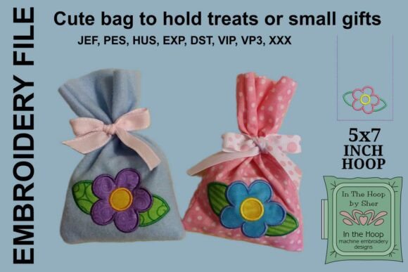 Simple Flower Treat Bag