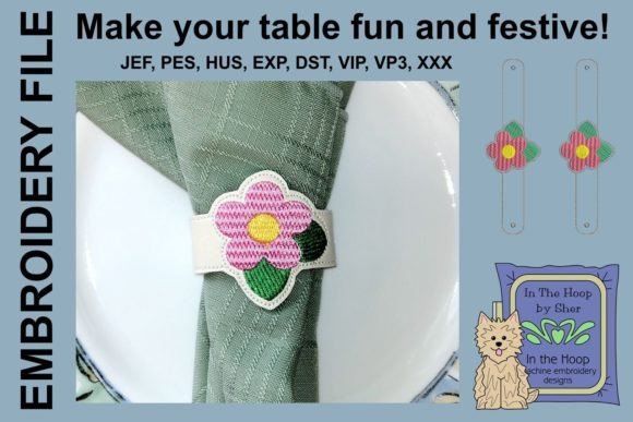 Spring Flower Napkin Ring