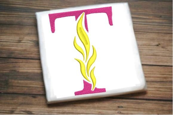 T Letter Beautiful Fire Alphabet
