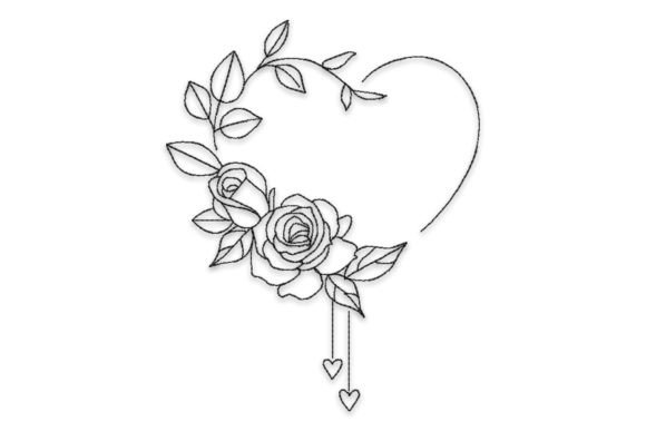 Valentine's Day Floral Heart
