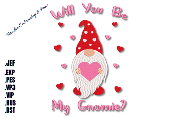 Will You Be My Gnomie: A Heartfelt Embroidery Design Review